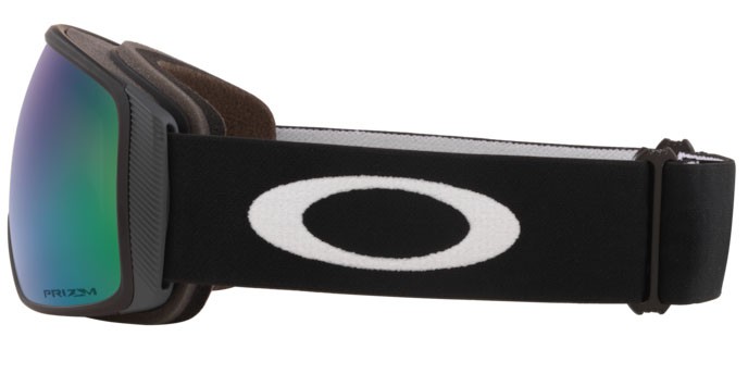 Skibrillen und Snowboard masken Oakley Flight Tracker L OO 7104 (710422) farbe matte black form unregelmäßig gläser prizm snow jade