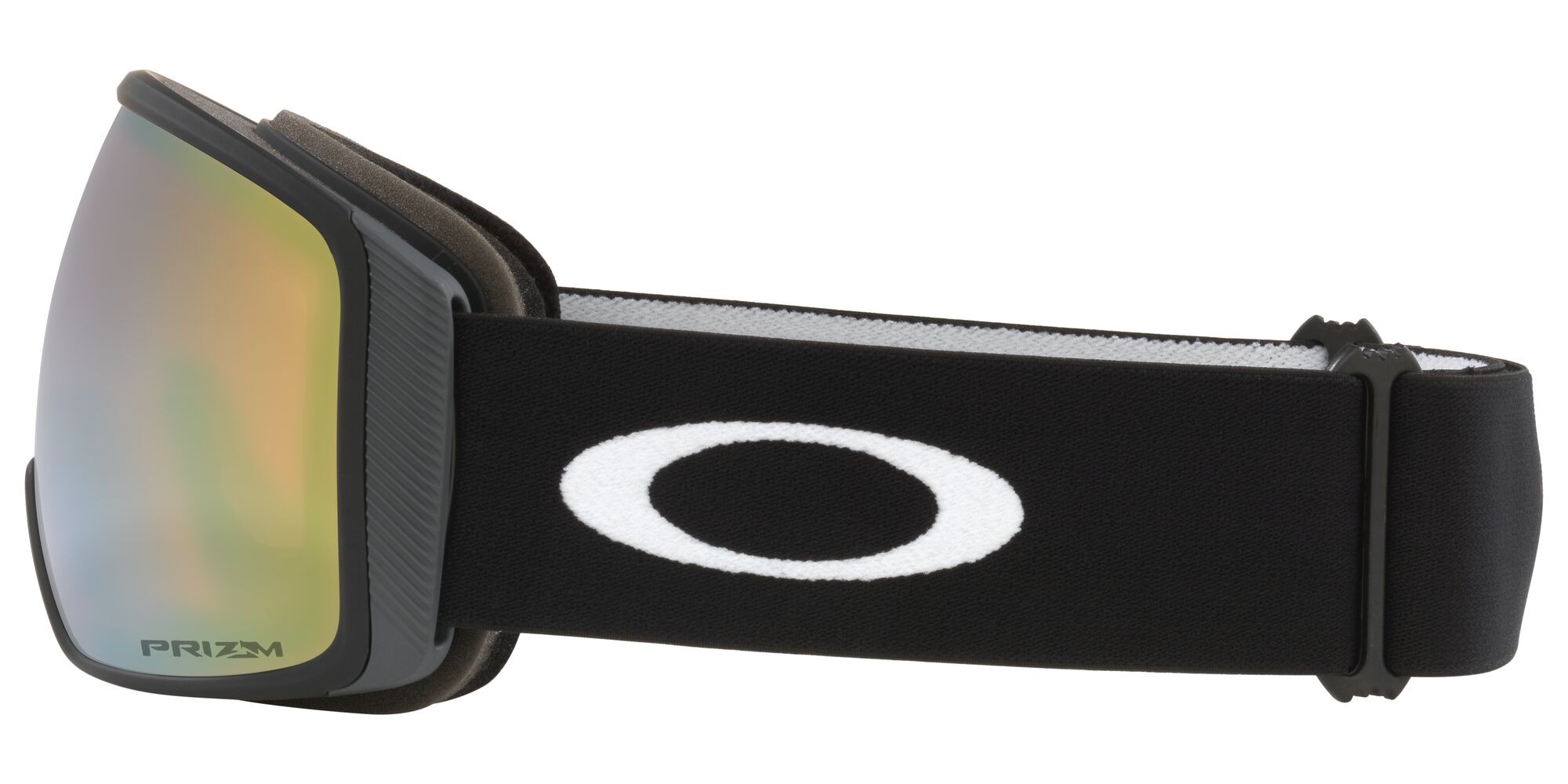 Ski and snowboard goggles Oakley Flight Tracker L OO 7104 (710460) color nero opaco shape mask lenses prizm sage gold iridium
