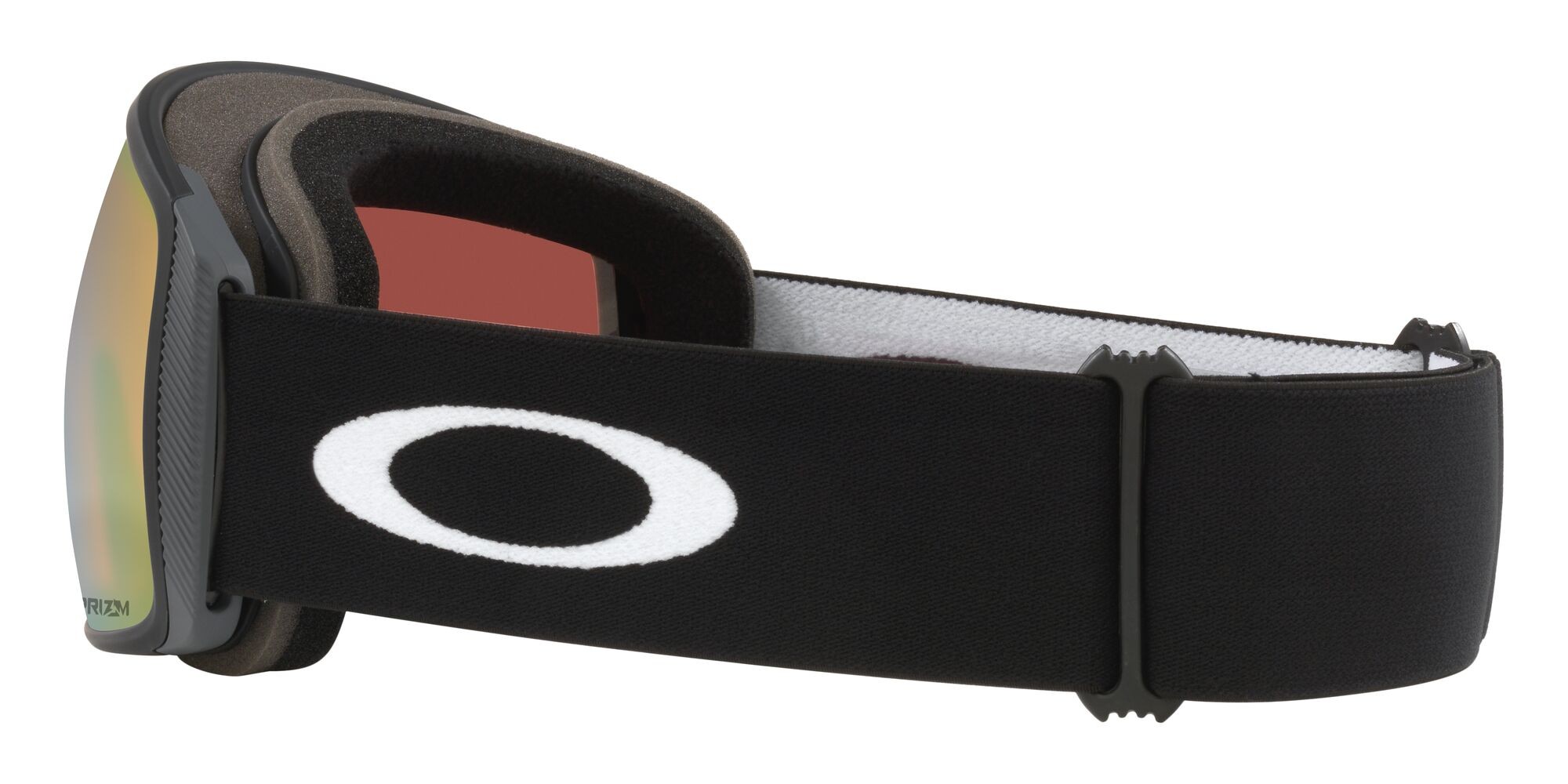Ski and snowboard goggles Oakley Flight Tracker L OO 7104 (710460) color nero opaco shape mask lenses prizm sage gold iridium