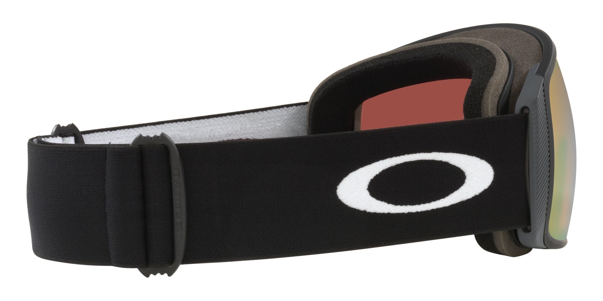 Ski and snowboard goggles Oakley Flight Tracker L OO 7104 (710460) color nero opaco shape mask lenses prizm sage gold iridium