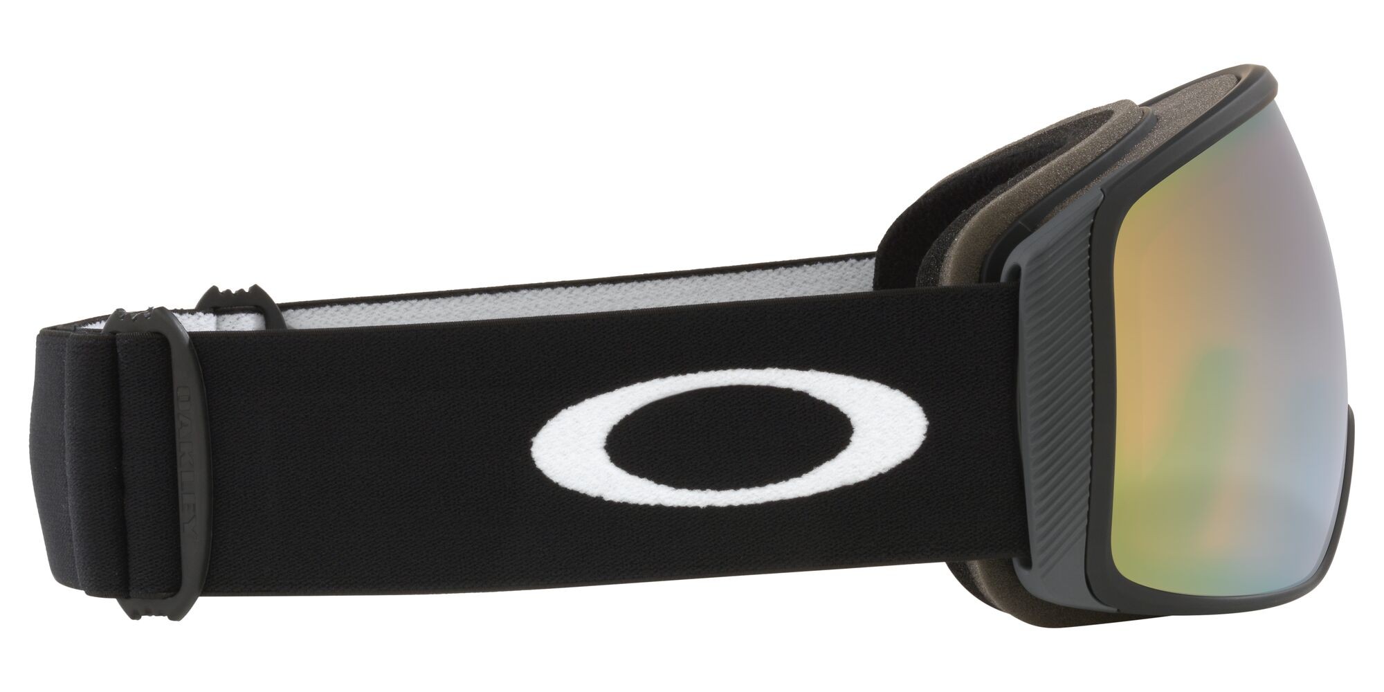 Ski and snowboard goggles Oakley Flight Tracker L OO 7104 (710460) color nero opaco shape mask lenses prizm sage gold iridium
