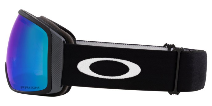 Ski and snowboard goggles Oakley Flight Tracker L OO 7104 (710467) color nero opaco shape mask lenses prizm snow argon iridium