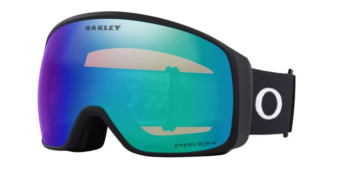 Ski and snowboard goggles Oakley Flight Tracker L OO 7104 (710467) color nero opaco shape mask lenses prizm snow argon iridium