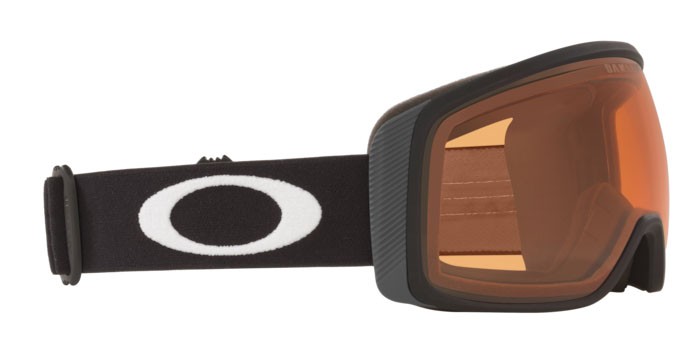 Skibrillen und Snowboard masken Oakley Flight Tracker M OO 7105 (710503) farbe matte black form unregelmäßig gläser prizm snow persimmon
