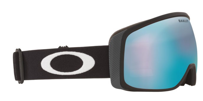 Maschere da Sci e Snowboard Oakley Flight Tracker M OO 7105 (710505) colore matte black forma irregolare lenti prizm snow sapphire