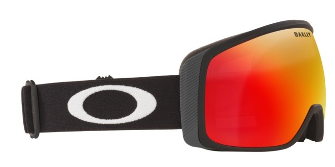 Maschere da Sci e Snowboard Oakley Flight Tracker M OO 7105 (710506) colore matte black forma irregolare lenti prizm snow torch
