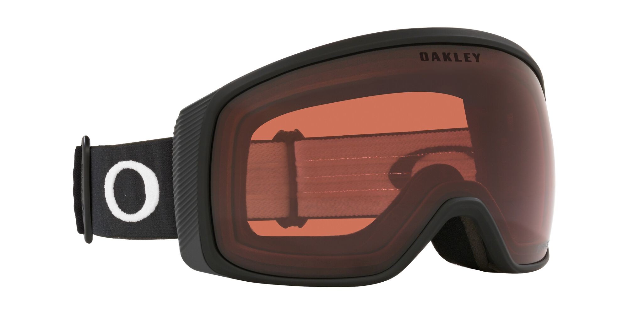 Maschere da Sci e Snowboard Oakley Flight Tracker M OO 7105 (710554) colore nero opaco forma mask lenti prizm snow garnet