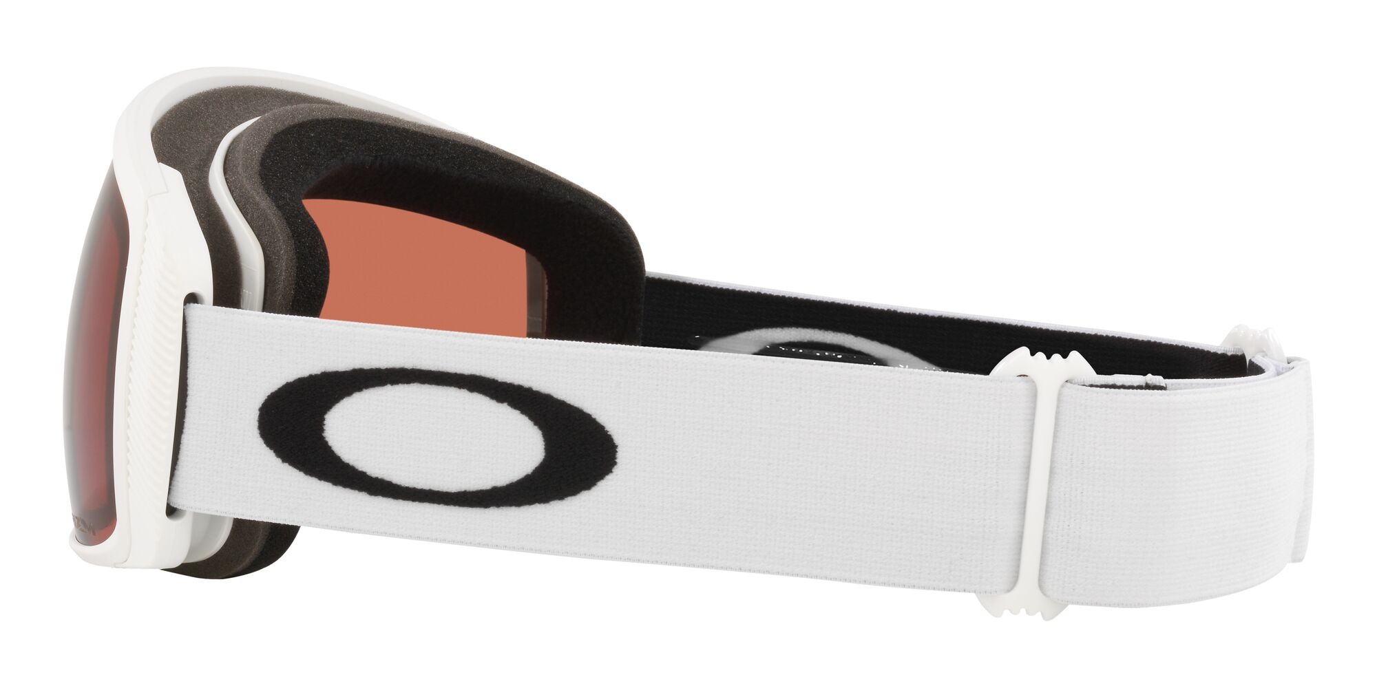 Skibrillen und Snowboard masken Oakley Flight Tracker M OO 7105 (710555) farbe bianco opaco form maske gläser prizm snow garnet
