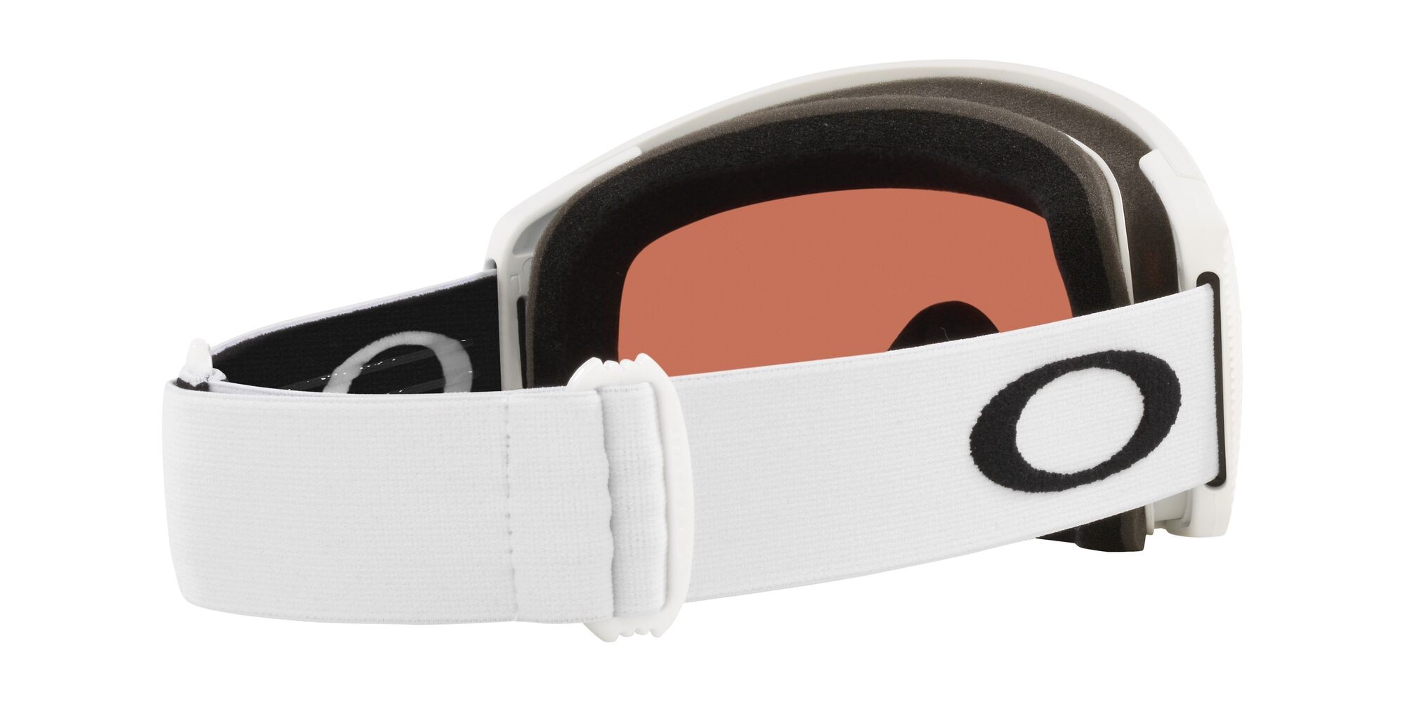 Skibrillen und Snowboard masken Oakley Flight Tracker M OO 7105 (710555) farbe bianco opaco form maske gläser prizm snow garnet