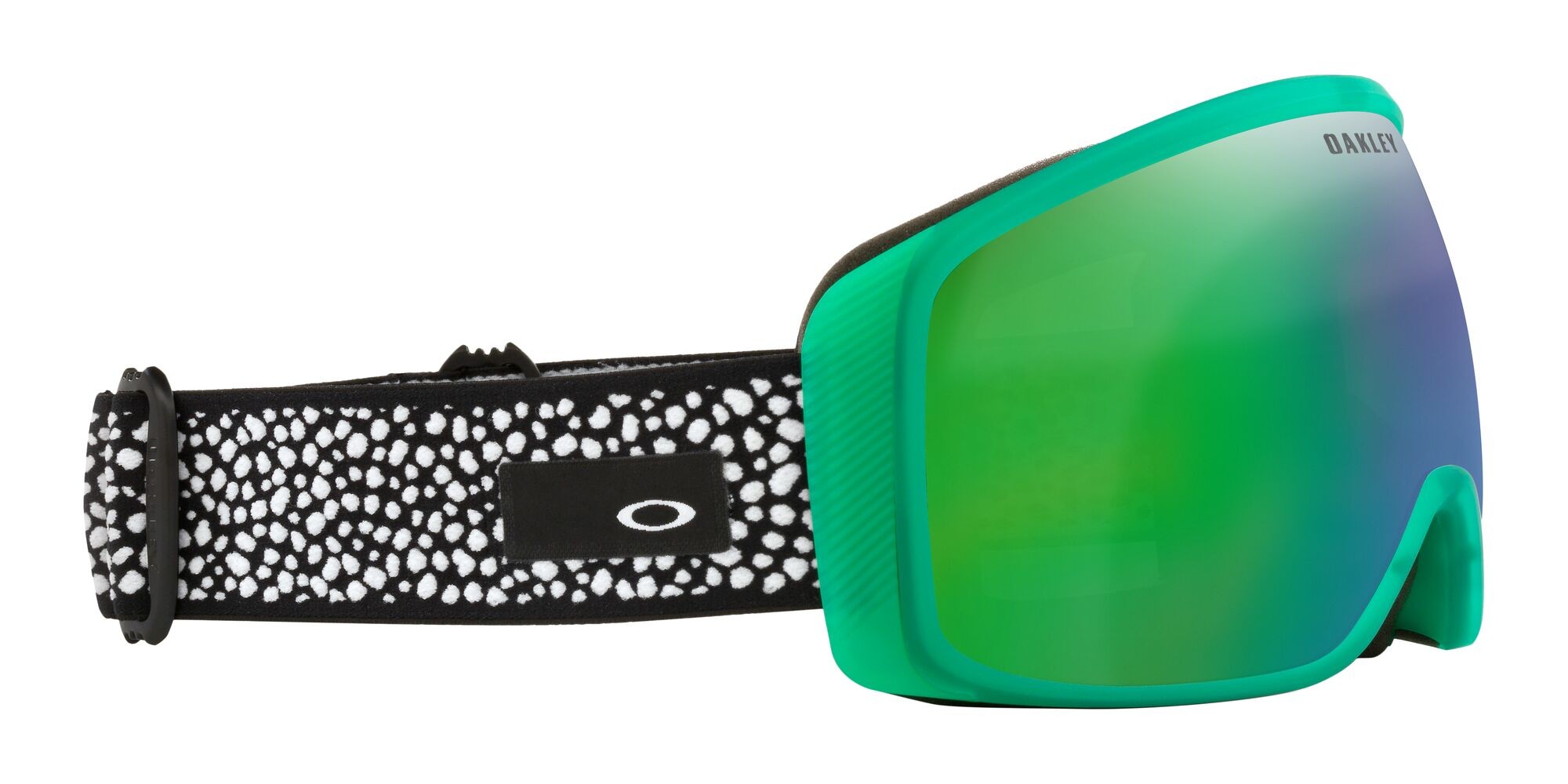 Skibrillen und Snowboard masken Oakley Flight Tracker M OO 7105 (710557) farbe black habitat form maske gläser prizm snow jade iridium