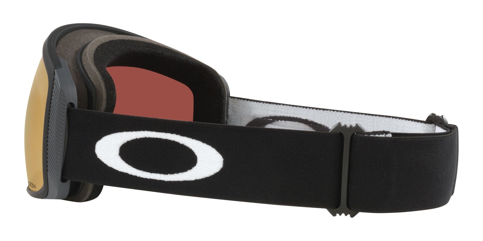 Skibrillen und Snowboard masken Oakley Flight Tracker M OO 7105 (710558) farbe nero opaco form maske gläser prizm sage gold iridium