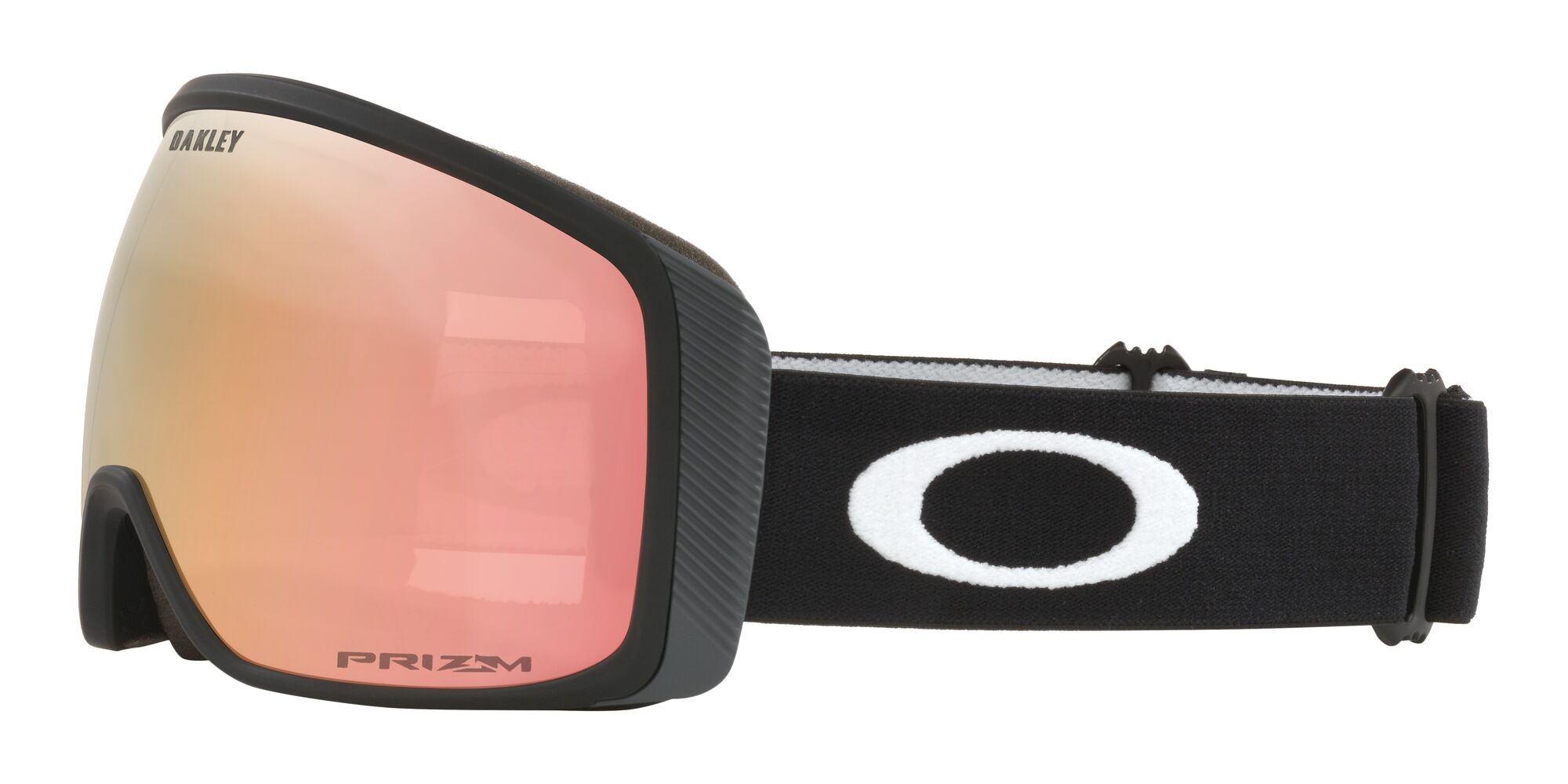 Skibrillen und Snowboard masken Oakley Flight Tracker M OO 7105 (710559) farbe nero opaco form maske gläser prizm rose gold iridium