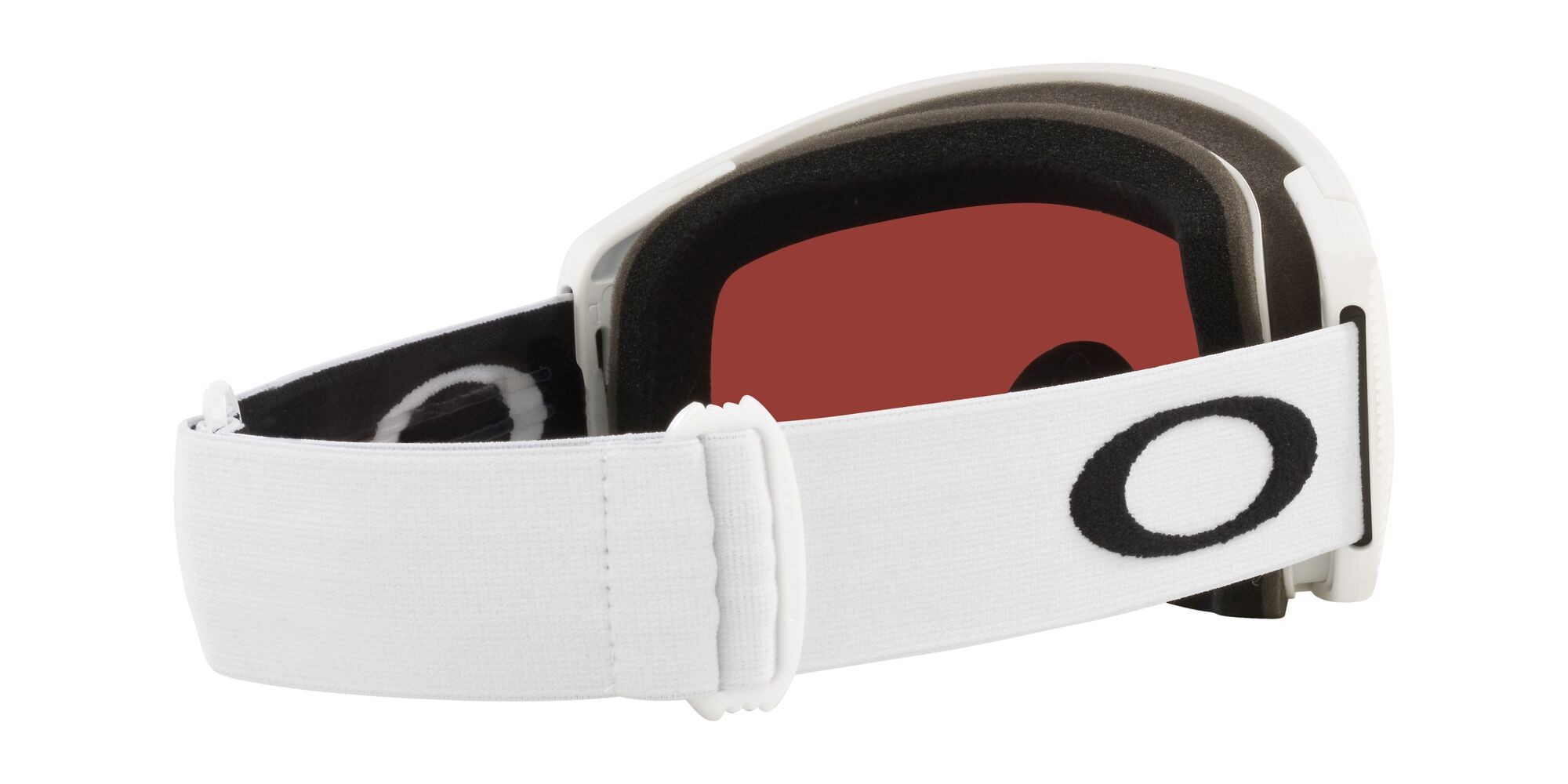 Maschere da Sci e Snowboard Oakley Flight Tracker M OO 7105 (710560) colore bianco opaco forma mask lenti prizm rose gold iridium