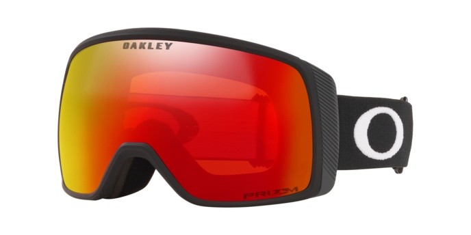 Skibrillen und Snowboard masken Oakley Flight Tracker S OO 7106 (710606) farbe matte black form unregelmäßig gläser prizm snow torch