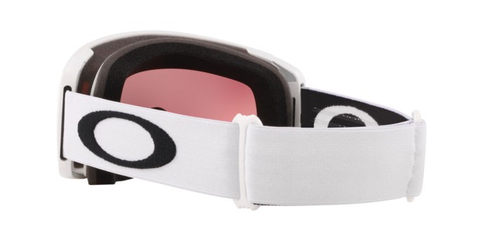 Maschere da Sci e Snowboard Oakley Flight Tracker S OO 7106 (710613) colore matte white forma irregolare lenti prizm snow torch