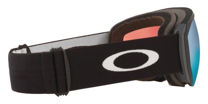 Maschere da Sci e Snowboard Oakley Flight Path L OO 7110 (711005) colore matte black forma irregolare lenti prizm snow sapphire