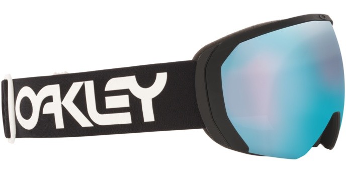 Ski and snowboard goggles Oakley Flight Path L OO 7110 (711007) color factory pilot black shape irregular lenses prizm snow sapphire