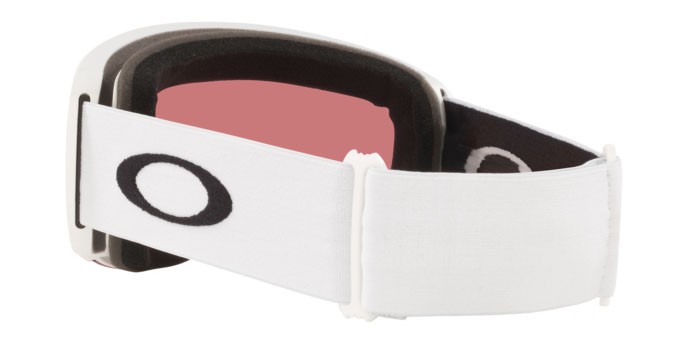 Skibrillen und Snowboard masken Oakley Flight Path L OO 7110 (711013) farbe matte white form unregelmäßig gläser prizm snow torch
