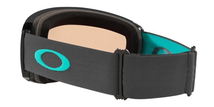 Skibrillen und Snowboard masken Oakley Flight Path L OO 7110 (711018) farbe black celeste form unregelmäßig gläser prizm snow hi pink