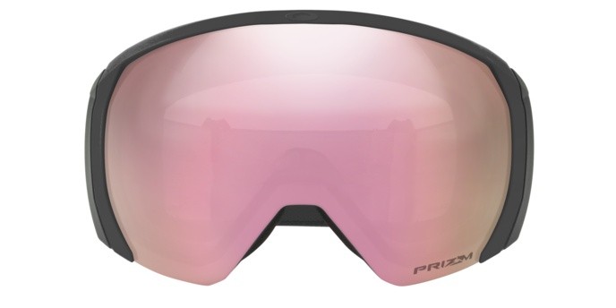 Skibrillen und Snowboard masken Oakley Flight Path L OO 7110 (711018) farbe black celeste form unregelmäßig gläser prizm snow hi pink