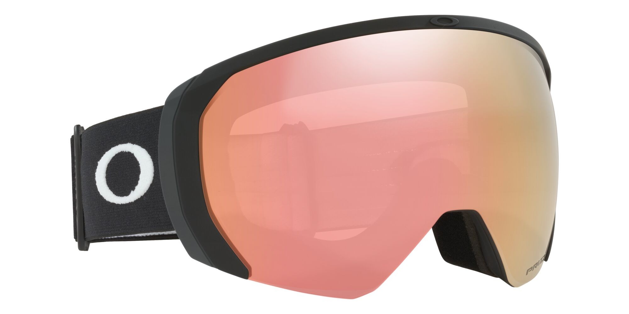 Maschere da Sci e Snowboard Oakley Flight Path L OO 7110 (711053) colore nero opaco forma mask lenti prizm rose gold iridium