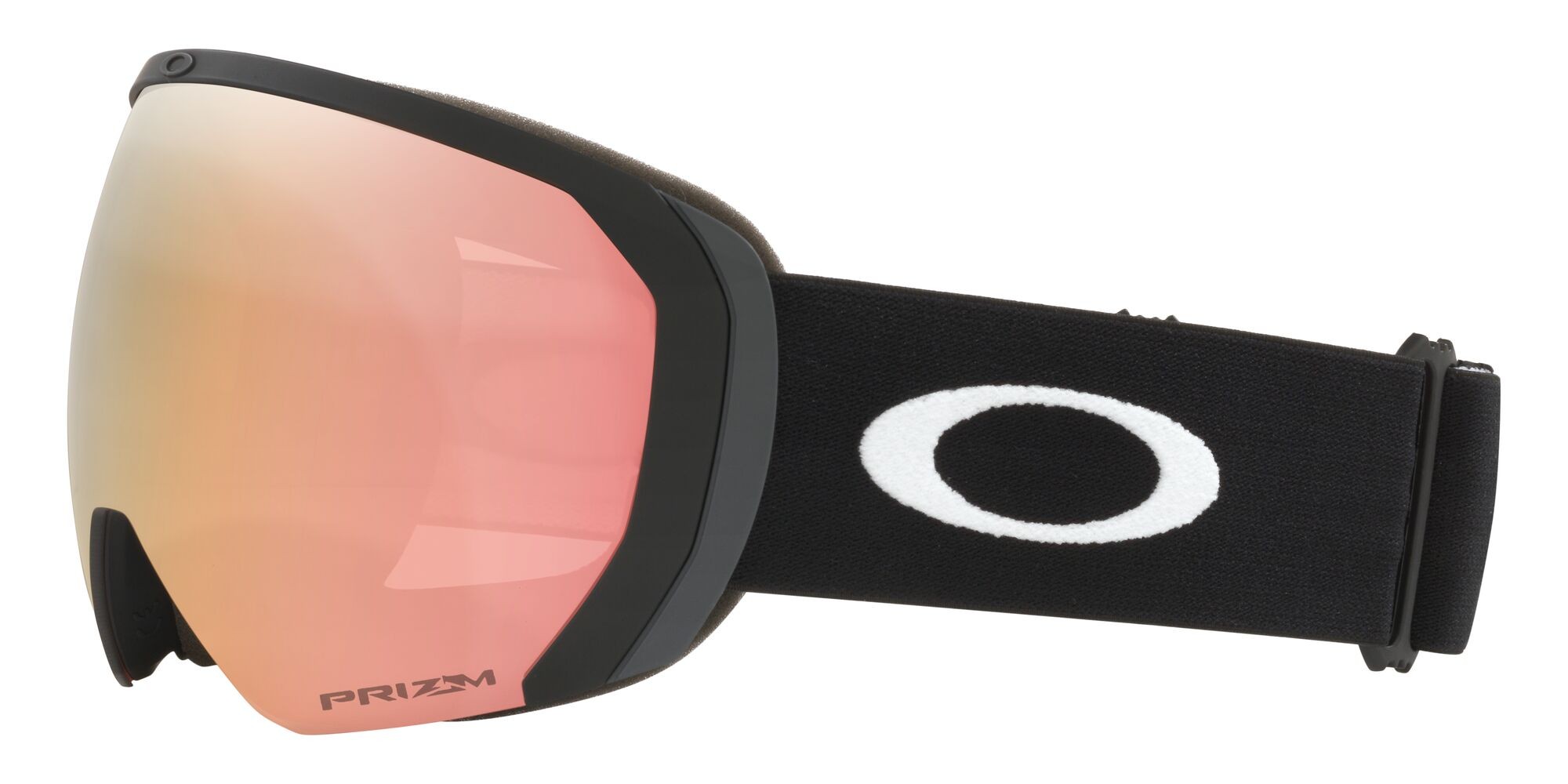 Maschere da Sci e Snowboard Oakley Flight Path L OO 7110 (711053) colore nero opaco forma mask lenti prizm rose gold iridium