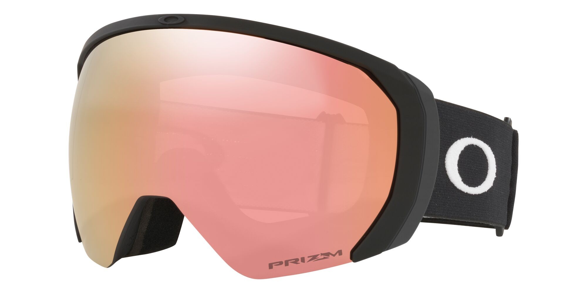 Maschere da Sci e Snowboard Oakley Flight Path L OO 7110 (711053) colore nero opaco forma mask lenti prizm rose gold iridium