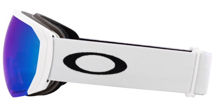 Ski and snowboard goggles Oakley Flight Path L OO 7110 (711060) color bianco opaco shape mask lenses prizm snow argon iridium