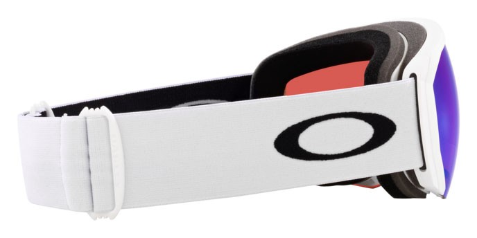 Ski and snowboard goggles Oakley Flight Path L OO 7110 (711060) color bianco opaco shape mask lenses prizm snow argon iridium