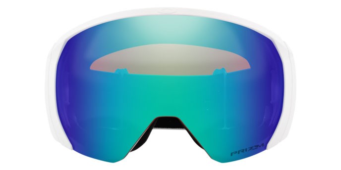 Ski and snowboard goggles Oakley Flight Path L OO 7110 (711060) color bianco opaco shape mask lenses prizm snow argon iridium