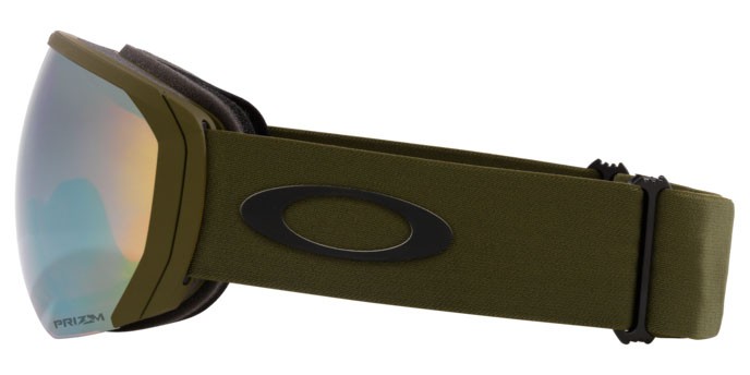 Maschere da Sci e Snowboard Oakley Flight Path L OO 7110 (711063) colore matte new dark brush forma mask lenti prizm salvia oro iridium