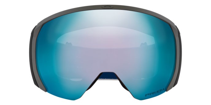 Ski and snowboard goggles Oakley Flight Path L OO 7110 (711068) color bianco shape mask lenses prizm snow sapphire iridium