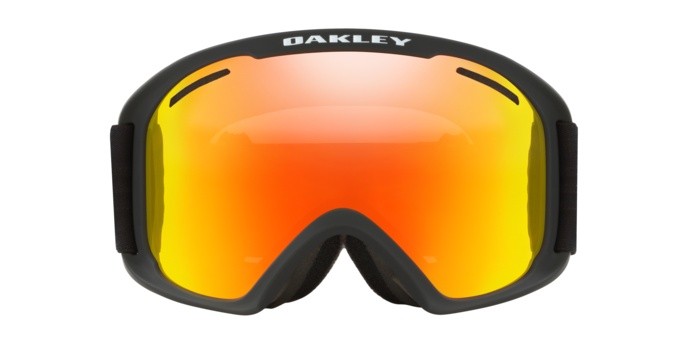 Maschere da Sci e Snowboard Oakley O-Frame 2.0 Pro L OO 7112 (711201) colore matte black forma irregolare lenti fire iridium & persimmon