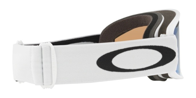 Maschere da Sci e Snowboard Oakley O-Frame 2.0 Pro L OO 7112 (711203) colore matte white forma irregolare lenti violet iridium & persimmon
