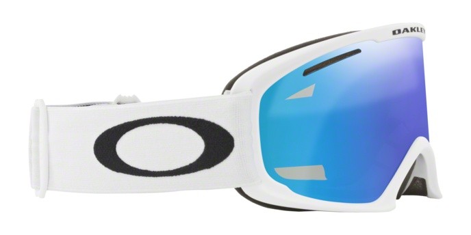 Maschere da Sci e Snowboard Oakley O-Frame 2.0 Pro L OO 7112 (711203) colore matte white forma irregolare lenti violet iridium & persimmon