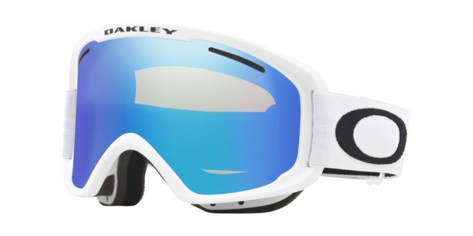 Skibrillen und Snowboard masken Oakley Frame 2.0 Pro M OO 7113 (711304) farbe matte white form unregelmäßig gläser violet iridium & persimmon