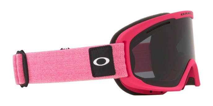 Skibrillen und Snowboard masken Oakley O-Frame 2.0 Pro M OO 7113 (711316) farbe heathered rubine red form unregelmäßig gläser dark grey & persimmon