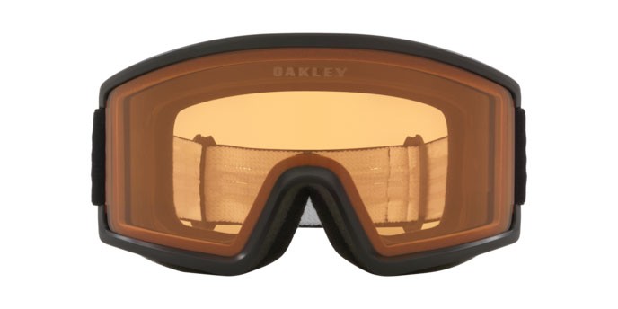 Ski and snowboard goggles Oakley Target Line L OO 7120 (712002) color matte black shape irregular lenses persimmon