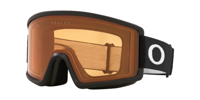 Ski and snowboard goggles Oakley Target Line L OO 7120 (712002) color matte black shape irregular lenses persimmon
