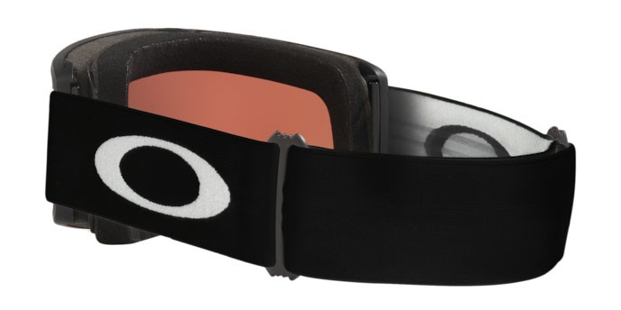 Maschere da Sci e Snowboard Oakley Target Line L OO 7120 (712003) colore matte black forma irregolare lenti fire iridium