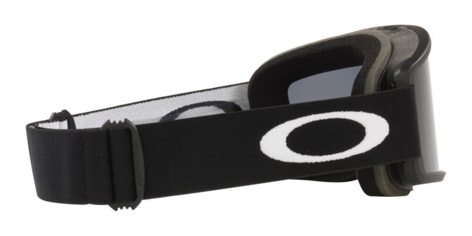 Maschere da Sci e Snowboard Oakley Target Line M OO 7121 (712101) colore matte black forma irregolare lenti dark grey