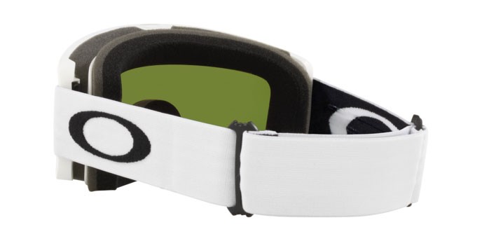 Ski and snowboard goggles Oakley Target Line M OO 7121 (712107) color matte white shape irregular lenses fire iridium