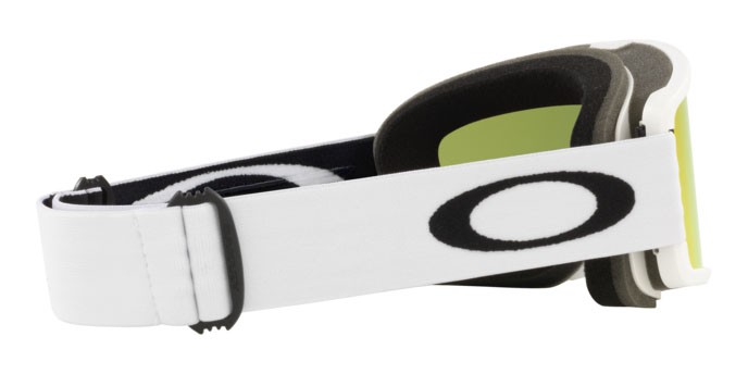 Ski and snowboard goggles Oakley Target Line M OO 7121 (712107) color matte white shape irregular lenses fire iridium