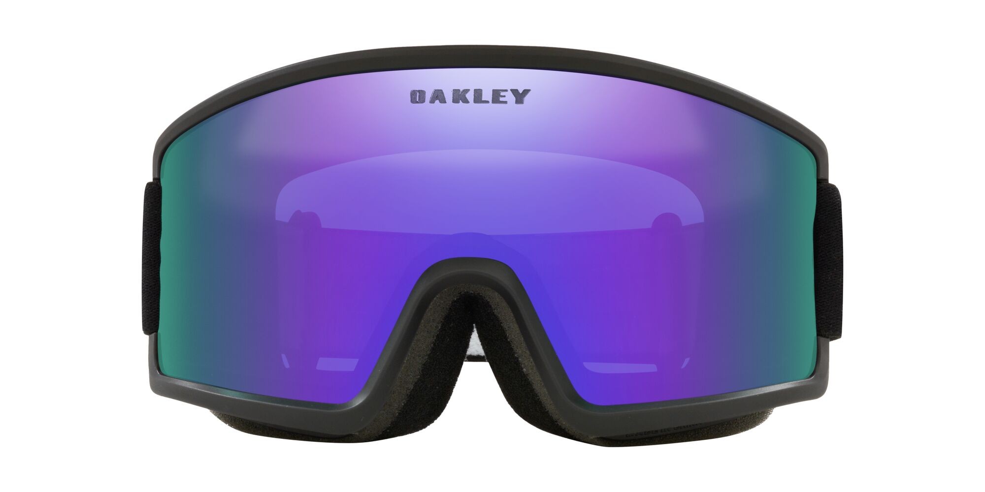 Maschere da Sci e Snowboard Oakley Target Line M OO 7121 (712114) colore nero opaco forma mask lenti violet iridium