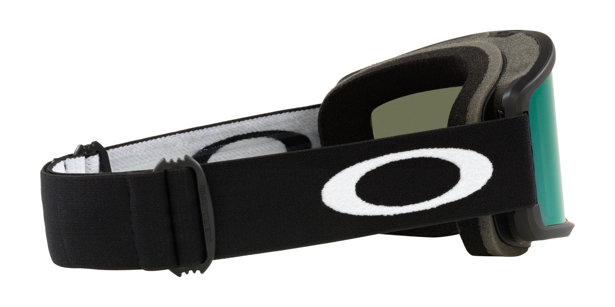 Maschere da Sci e Snowboard Oakley Target Line M OO 7121 (712114) colore nero opaco forma mask lenti violet iridium