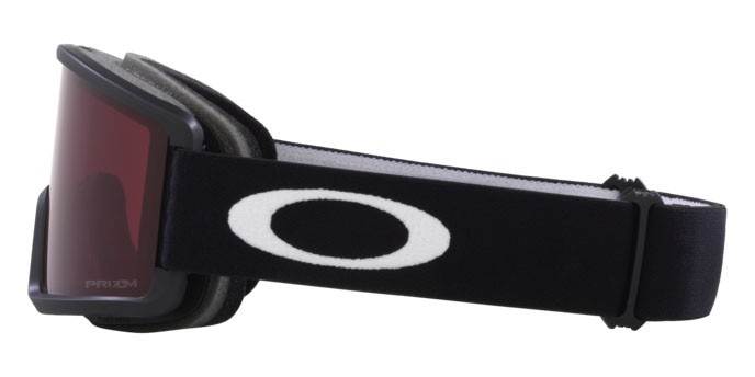 Maschere da Sci e Snowboard Oakley Target Line M OO 7121 (712116) colore nero opaco forma mask lenti prizm snow dark grey