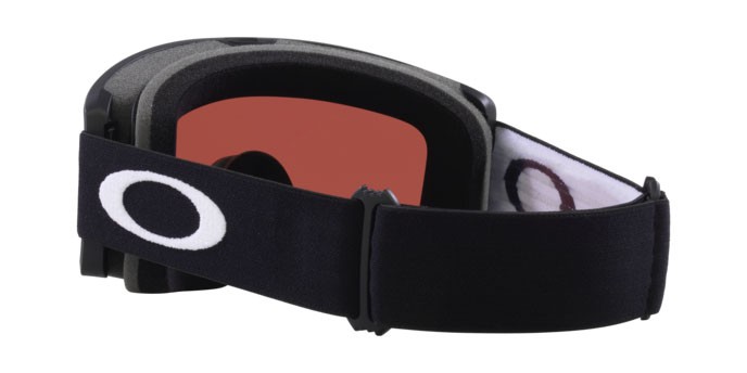 Maschere da Sci e Snowboard Oakley Target Line M OO 7121 (712116) colore nero opaco forma mask lenti prizm snow dark grey