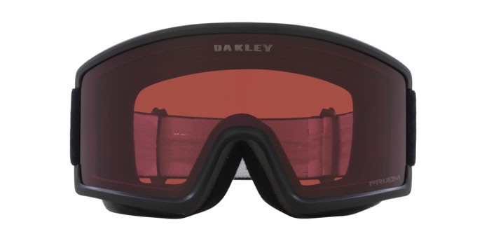 Maschere da Sci e Snowboard Oakley Target Line M OO 7121 (712116) colore nero opaco forma mask lenti prizm snow dark grey