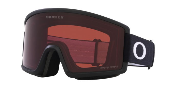 Maschere da Sci e Snowboard Oakley Target Line M OO 7121 (712116) colore nero opaco forma mask lenti prizm snow dark grey