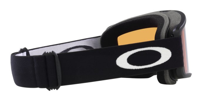 Maschere da Sci e Snowboard Oakley Target Line M OO 7121 (712118) colore nero opaco forma mask lenti prizm snow persimmon
